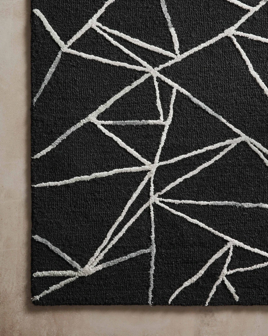 Loloi Verve Hand Tufted Black / Ivory Rug RUGS 6 Loloi Verve Hand Tufted Black / Ivory Rug RUGS