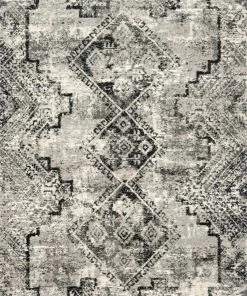 Loloi Viera Power Loomed Grey / Black Rug