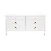 LIVING ROOM Worlds Away Six Drawer Chest In White Lacquer With Brass Hardware 2 LIVING ROOM Worlds Away Six Drawer Chest In White Lacquer With Brass Hardware