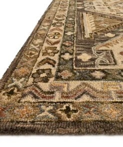 Loloi Victoria Hooked Walnut / Beige Rug RUGS