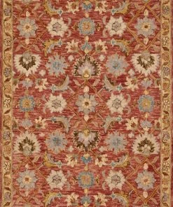 Loloi Victoria Hooked Terracotta / Gold Rug