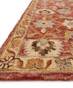 Loloi Victoria Hooked Terracotta / Gold Rug