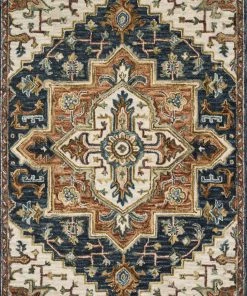 Loloi Victoria Hooked Blue / Multi Rug RUGS