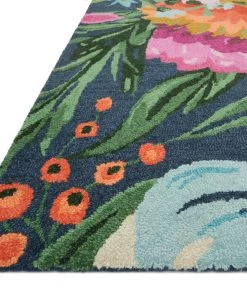Loloi Wild Bloom Hooked Midnight / Plum Rug
