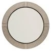 DECOR Jamie Young Cait Linen Round Mirror