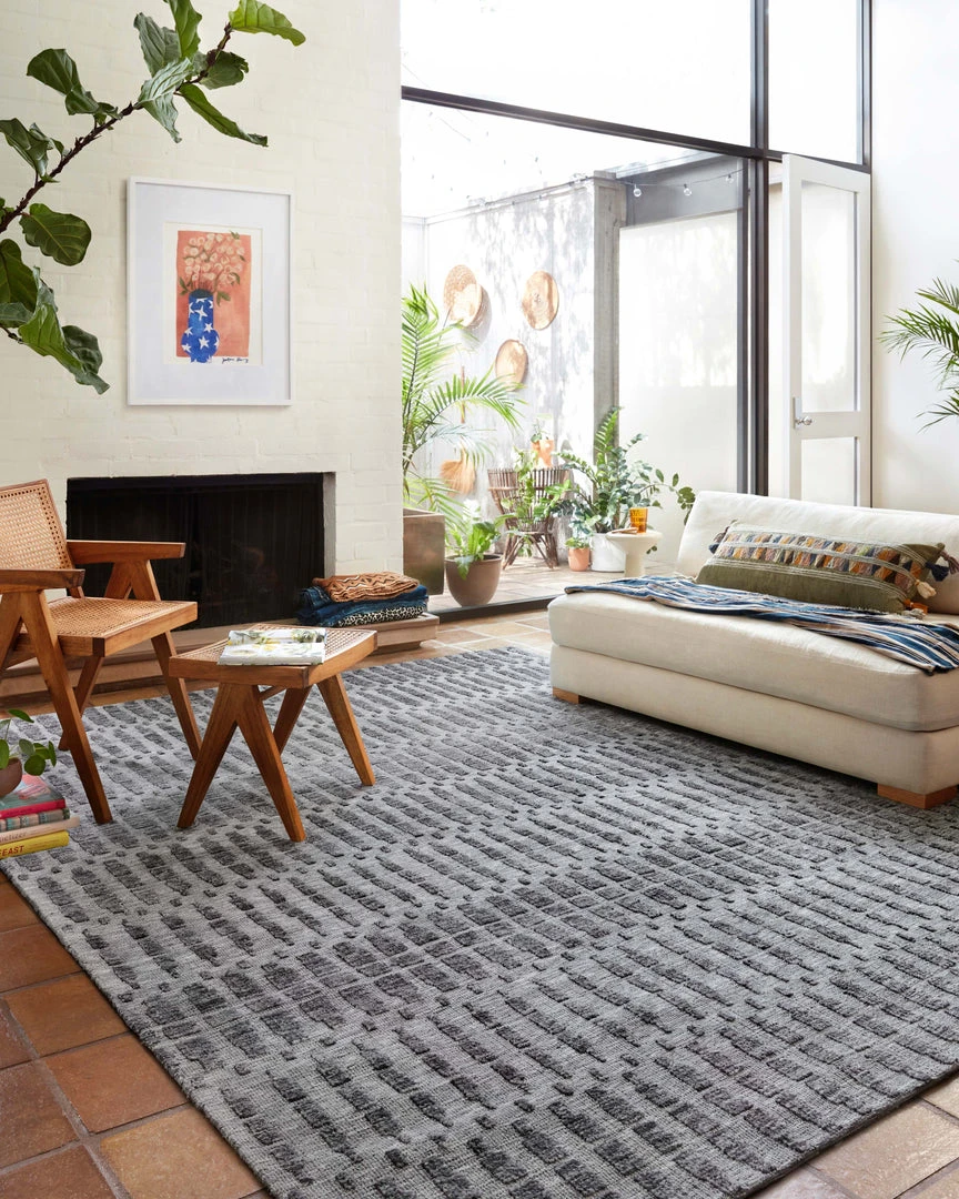 Justina Blakeney X Loloi Yeshaia Power Loomed Grey / Charcoal Rug 4 Justina Blakeney X Loloi Yeshaia Power Loomed Grey / Charcoal Rug