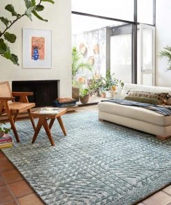 Justina Blakeney X Loloi Yeshaia Power Loomed Lagoon / Mist Rug