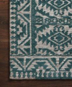 RUGS Justina Blakeney X Loloi Yeshaia Power Loomed Teal / Dove Rug