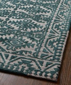RUGS Justina Blakeney X Loloi Yeshaia Power Loomed Teal / Dove Rug