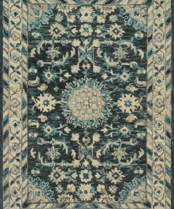 Loloi Zharah Hooked Teal / Grey Rug