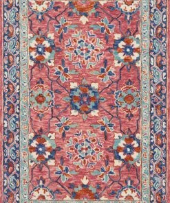 Loloi Zharah Hooked Rose / Denim Rug