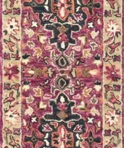 RUGS Loloi Zharah Hooked Raspberry / Taupe Rug