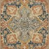 RUGS Loloi Zharah Hooked Rust / Blue Rug