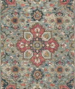 RUGS Loloi Zharah Hooked Light Blue / Multi Rug