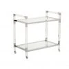 Carts & Bar Cabinets Chelsea House Acrylic Bar Cart- Nickel