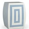 Chelsea House Blue & Cream Mantis Stool 2 Chelsea House Blue & Cream Mantis Stool