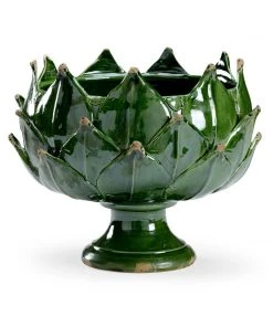 Chelsea House Green Leaf Vase