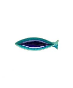 Casafina Dori 8" Atlantic Blue Small Fish Tray (Set Of 4)