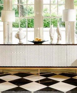 Chelsea House James Walnut/ White Sideboard Media Consoles & TV Stands