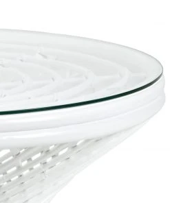 LIVING ROOM Chelsea House White Rattan Cofffee Table