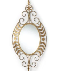 DECOR Chelsea House Small Gold Leaves Mirror
