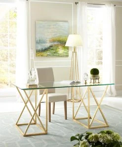 LIVING ROOM Chelsea House Gold Gilt Desk