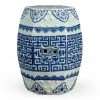 OUTDOOR Chelsea House Blue & White Porcelain Qing Garden Seat