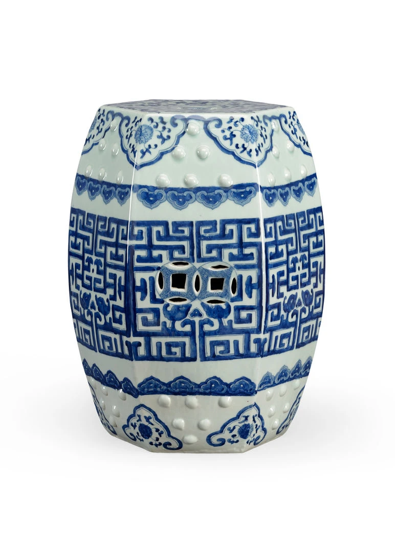 OUTDOOR Chelsea House Blue & White Porcelain Qing Garden Seat 3 OUTDOOR Chelsea House Blue & White Porcelain Qing Garden Seat