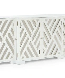 Media Consoles & TV Stands Chelsea House White Antique Mirror Tidewater Sideboard