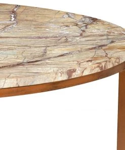 Chelsea House Round Marble Harvey Cocktail Table LIVING ROOM