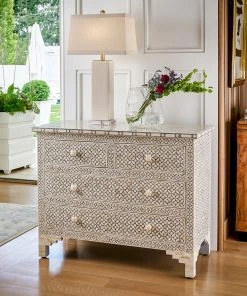 LIVING ROOM Chelsea House Milford Gray Chest