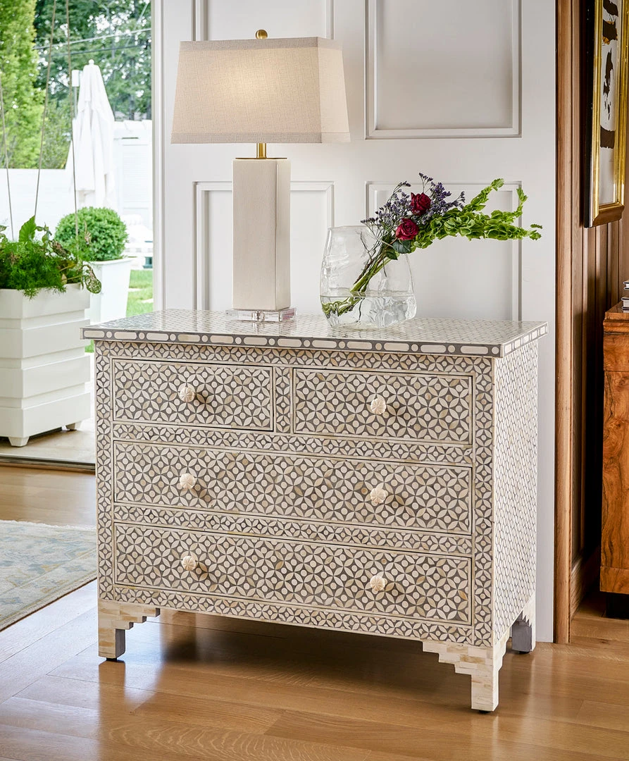 LIVING ROOM Chelsea House Milford Gray Chest 4 LIVING ROOM Chelsea House Milford Gray Chest