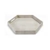 Regina Andrew Shagreen Hex Tray (Ivory Grey) DECOR