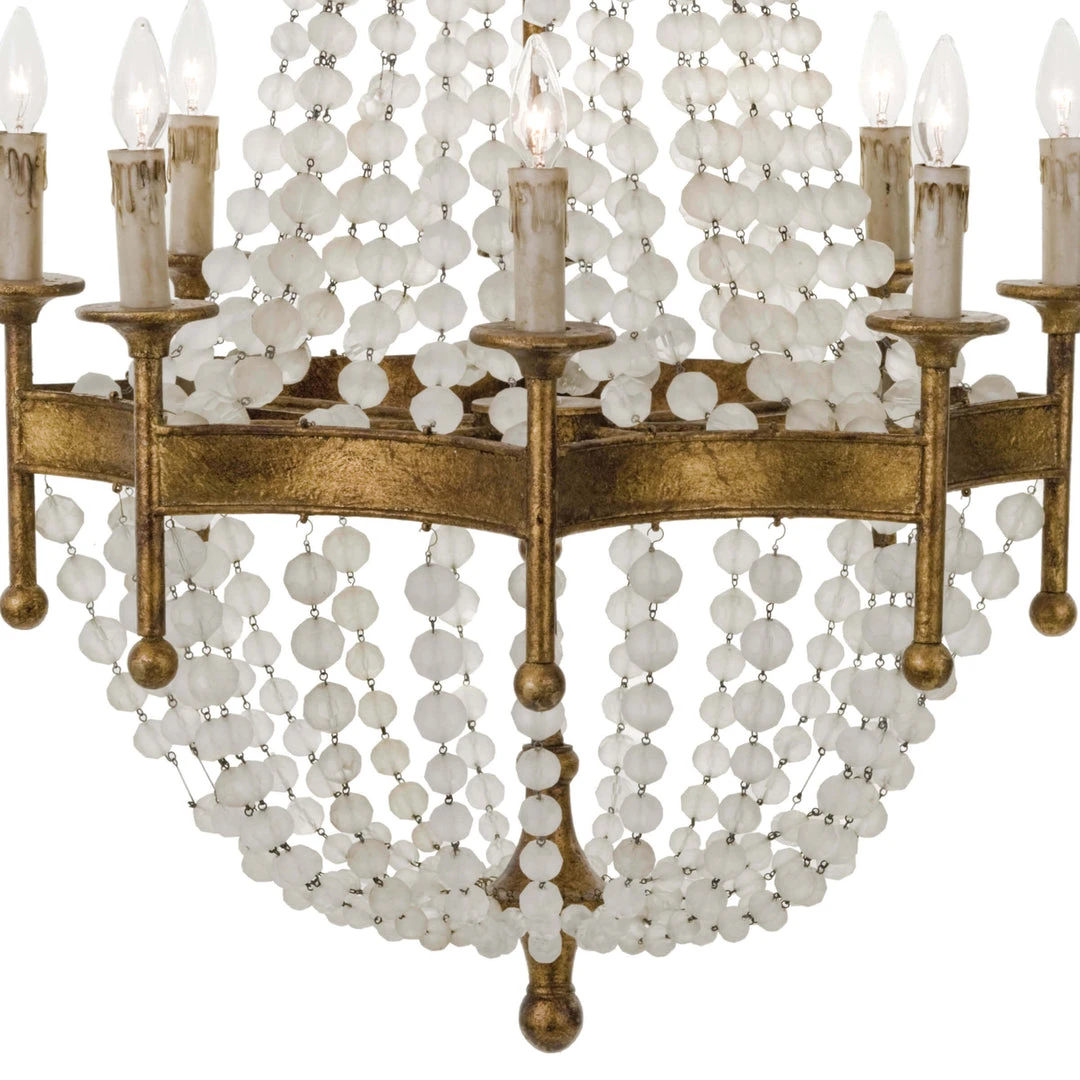 Regina Andrew Frosted Crystal Bead Chandelier 5 Regina Andrew Frosted Crystal Bead Chandelier