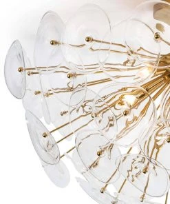 Regina Andrew Poppy Glass Semi Flush Mount (Clear) All Lighting