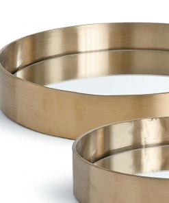 DECOR Regina Andrew Tray Set (Natural Brass) 10 DECOR Regina Andrew Tray Set (Natural Brass)