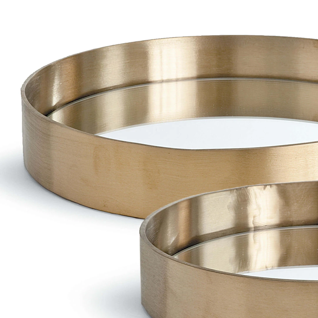 DECOR Regina Andrew Tray Set (Natural Brass) 6 DECOR Regina Andrew Tray Set (Natural Brass)