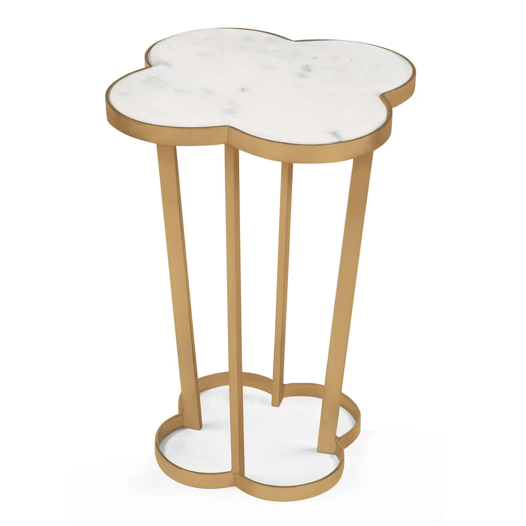 Side & End Tables Regina Andrew Clover Table (Natural Brass) 3 Side & End Tables Regina Andrew Clover Table (Natural Brass)