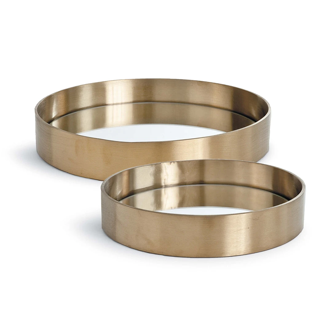 DECOR Regina Andrew Tray Set (Natural Brass) 3 DECOR Regina Andrew Tray Set (Natural Brass)