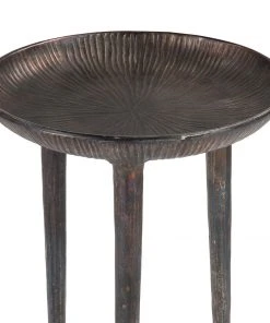 Regina Andrew Cruz Table (Blackened Zinc) Side & End Tables