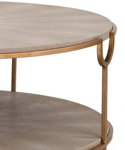 LIVING ROOM Regina Andrew Vogue Shagreen Cocktail Table (Ivory Grey And Brass) 11 LIVING ROOM Regina Andrew Vogue Shagreen Cocktail Table (Ivory Grey And Brass)