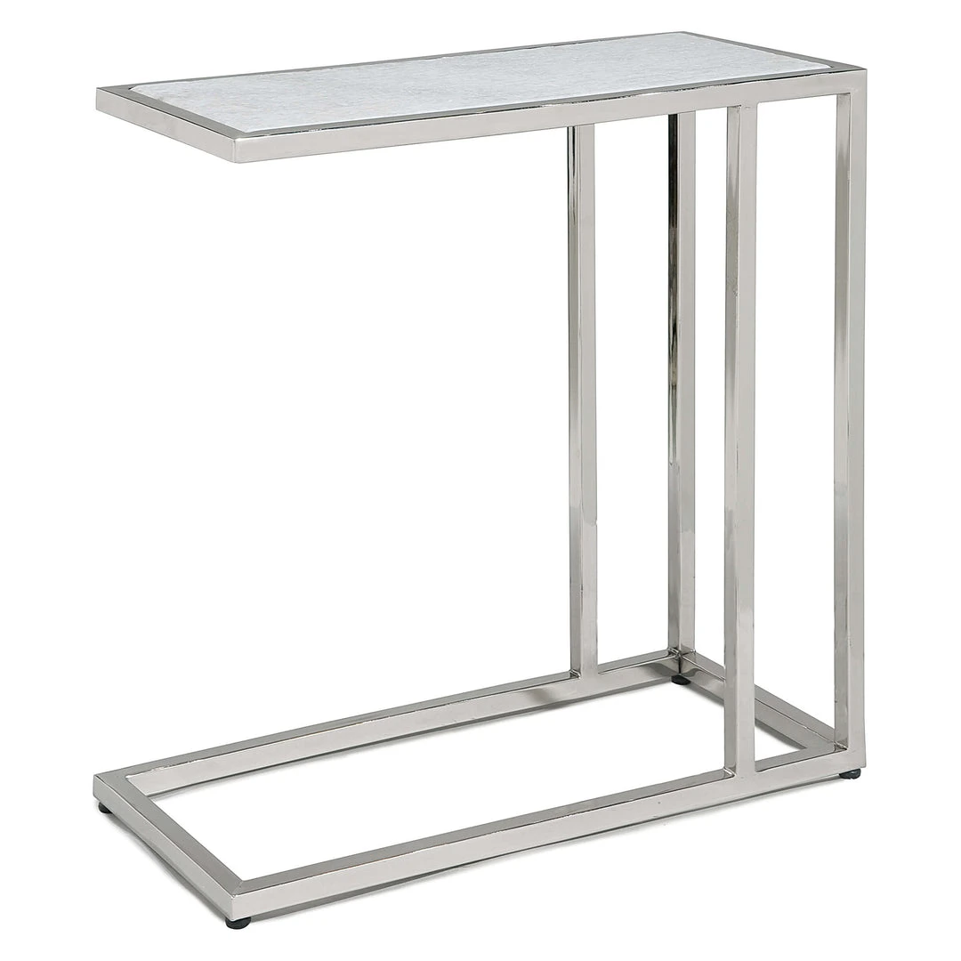 Side & End Tables Regina Andrew Echelon Sofa Hugger Table (Polished Nickel) 3 Side & End Tables Regina Andrew Echelon Sofa Hugger Table (Polished Nickel)