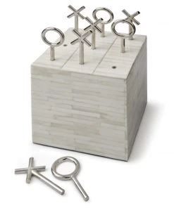 Regina Andrew Tic Tac Toe Block (White Bone)