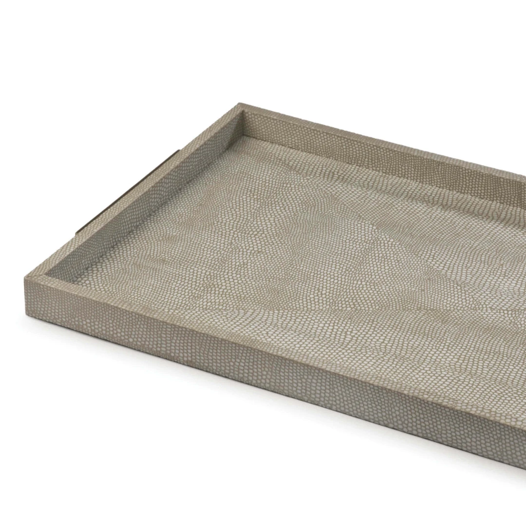 Regina Andrew Rectangle Shagreen Boutique Tray (Ivory Grey Python) DECOR 5 Regina Andrew Rectangle Shagreen Boutique Tray (Ivory Grey Python) DECOR