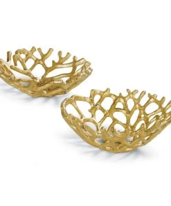 DECOR Regina Andrew Web Bowl Set Of 2 (Gilded)