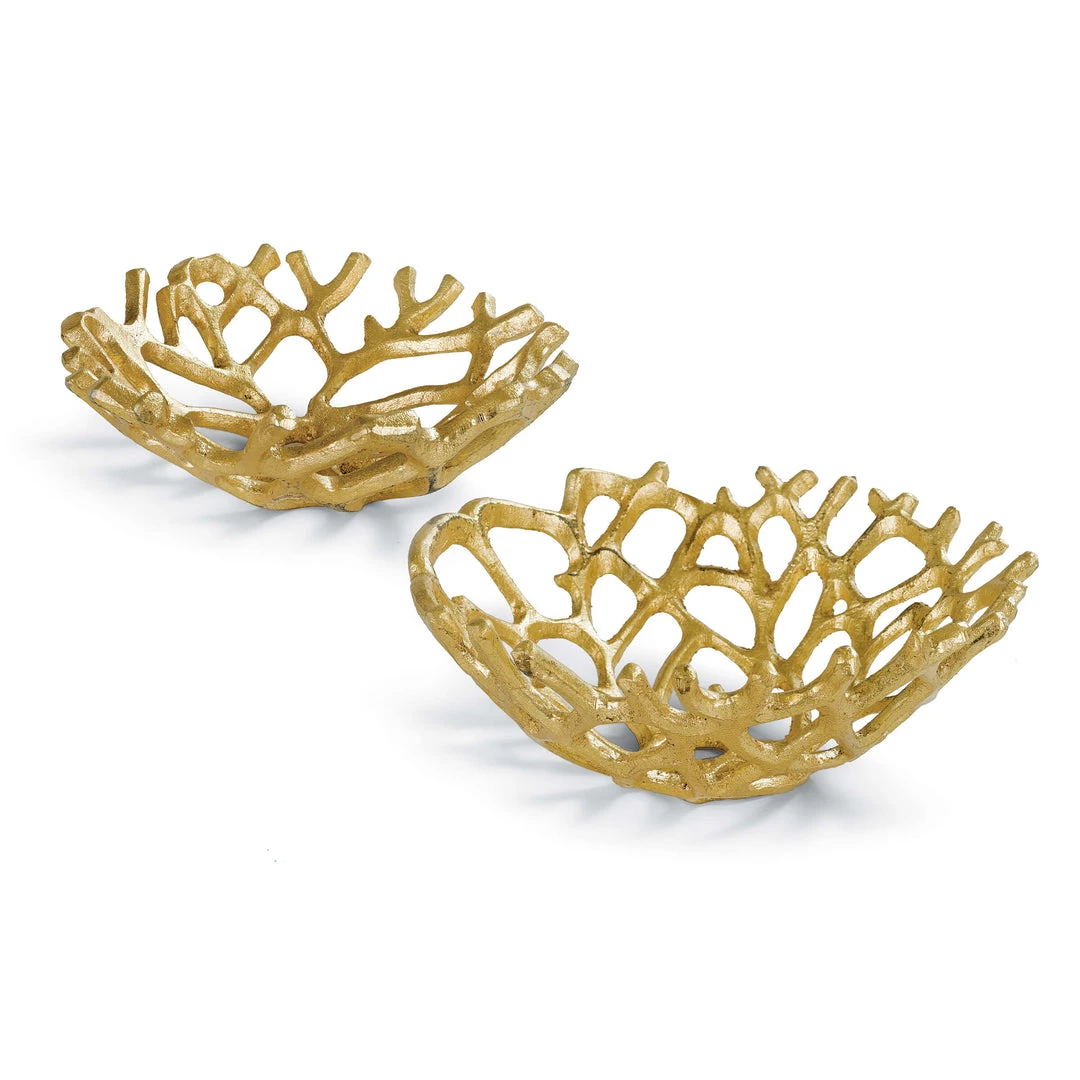 DECOR Regina Andrew Web Bowl Set Of 2 (Gilded) 3 DECOR Regina Andrew Web Bowl Set Of 2 (Gilded)