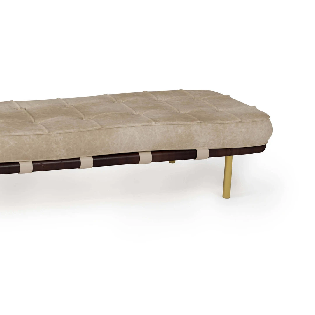 LIVING ROOM Regina Andrew Tufted Gallery Bench (Cappuccino) 5 LIVING ROOM Regina Andrew Tufted Gallery Bench (Cappuccino)
