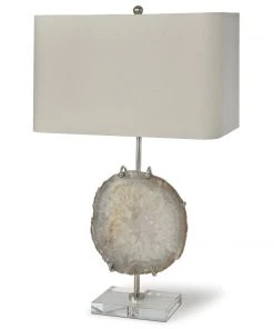 Regina Andrew Exhibit Table Lamp (Nickel And Natural Agate) Table Lamps