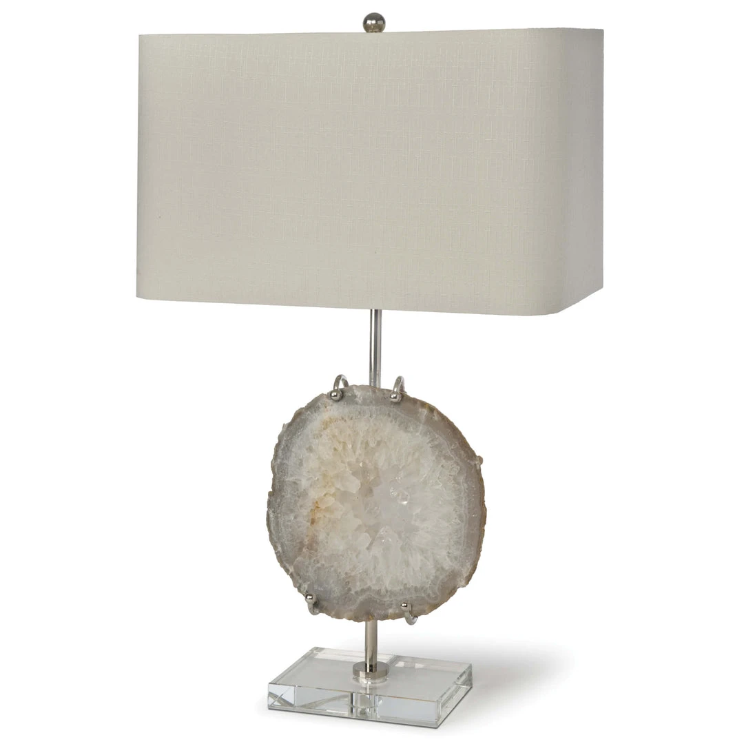 Regina Andrew Exhibit Table Lamp (Nickel And Natural Agate) Table Lamps 3 Regina Andrew Exhibit Table Lamp (Nickel And Natural Agate) Table Lamps