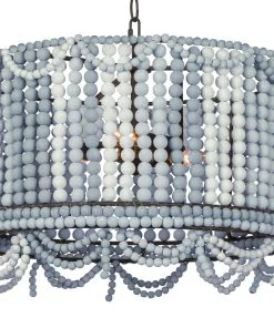 Regina Andrew Malibu Drum Pendant (Weathered Blue) 8 Regina Andrew Malibu Drum Pendant (Weathered Blue)